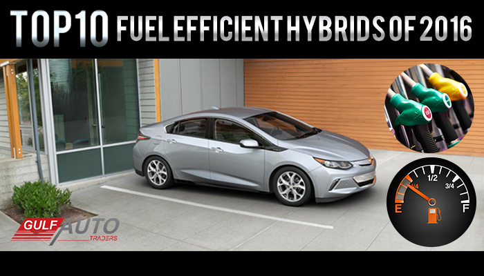 Top10 Most Fuel Efficient Hybrids of 2016